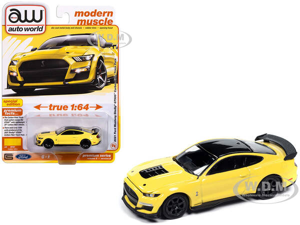 2021 Ford Mustang Shelby GT500 Carbon Fiber Track Pack Grabber Yellow with Black Top \
