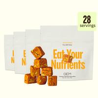 Daily GEM Multivitamin Bite - Supports Gut, Energy, Skin, Brain, Bone, & Immunity - 20+ Vitamins & Minerals, Probiotics, & Pr...
