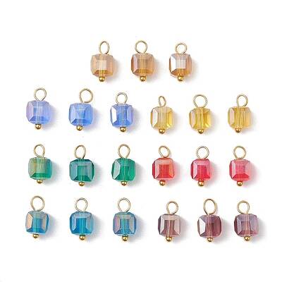 21Pcs Glass Charms