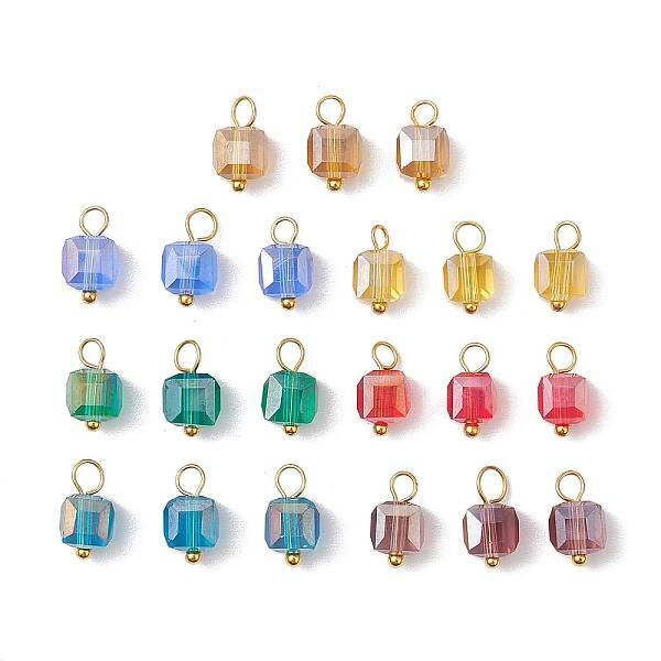 21Pcs Glass Charms