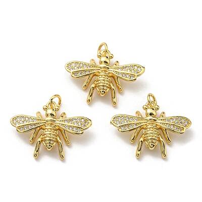 Brass with Cubic Zirconia Pendants