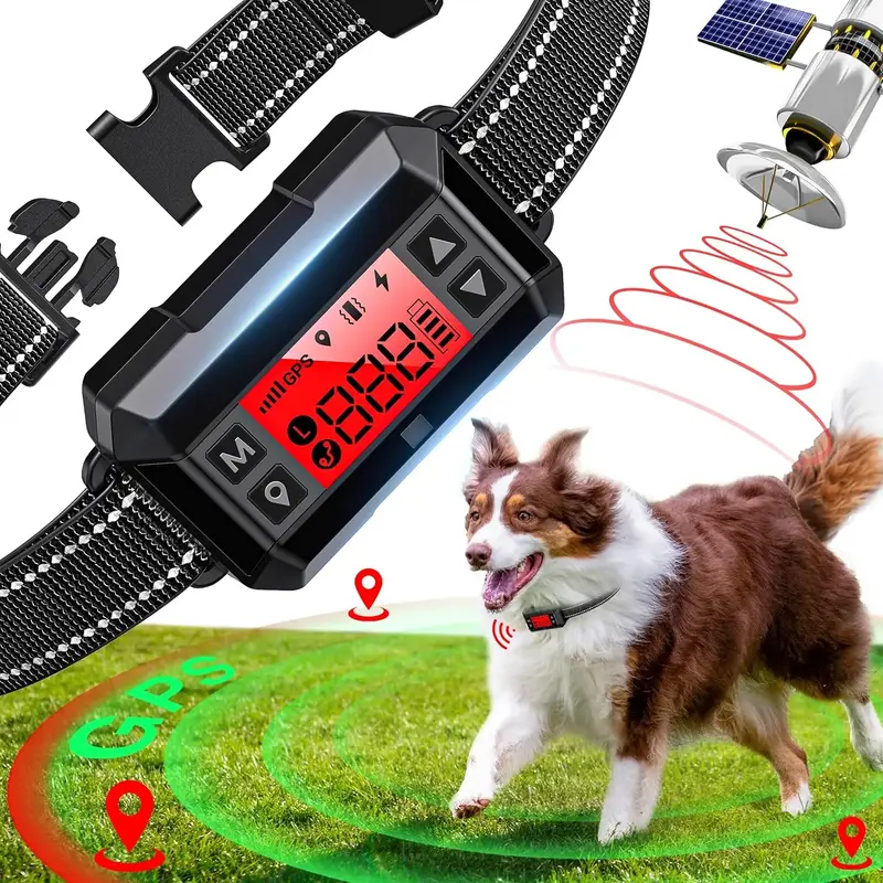 【TikTokShopfalldealsforyou】Electric Fence for Dogs, Dog Training Collar Outdoor GPS Fence System Waterproof Wireless Fenc...