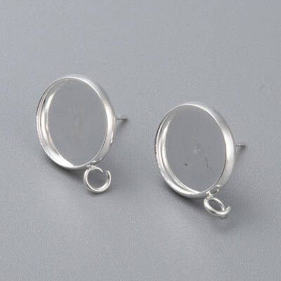 304 Stainless Steel Stud Earring Settings