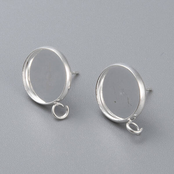 304 Stainless Steel Stud Earring Settings