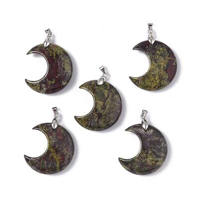 Natural Dragon Blood Jasper Pendants