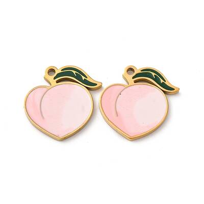 Fruit Seris 304 Stainless Steel Enamel Charms