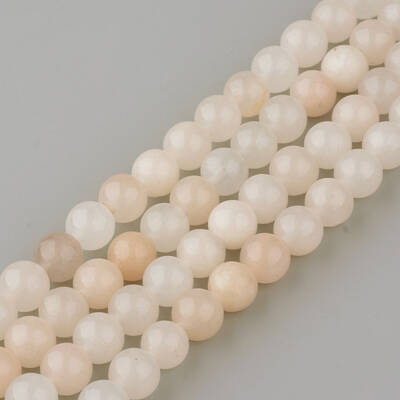 Natural Pink Aventurine Gemstone Round Bead Strands
