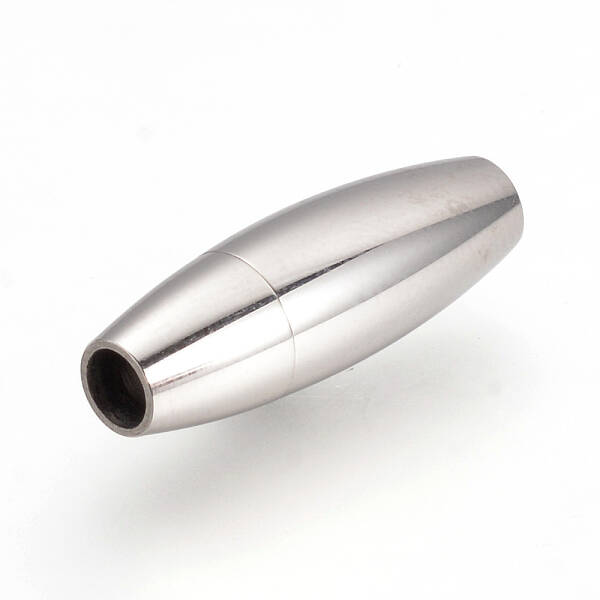 Tarnish Resistant 304 Stainless Steel Magnetic Clasps with Glue-in Ends