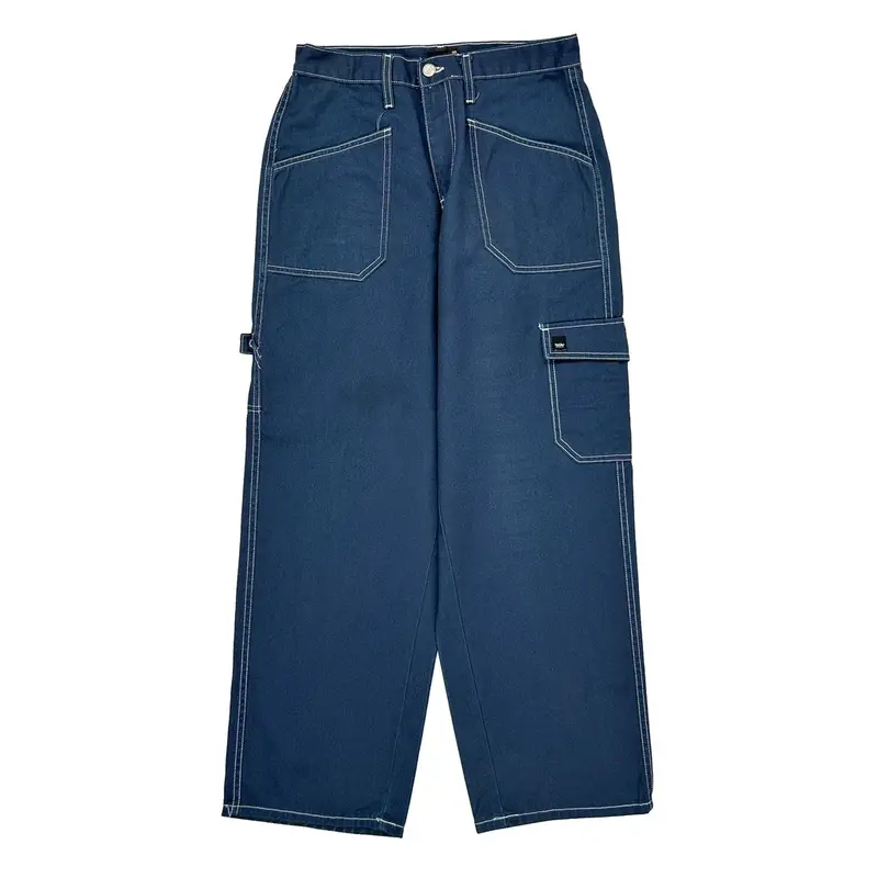 Contrast Stitch Mossimo Cargo Carpenter Trousers - 29? Waist Blue Cotton