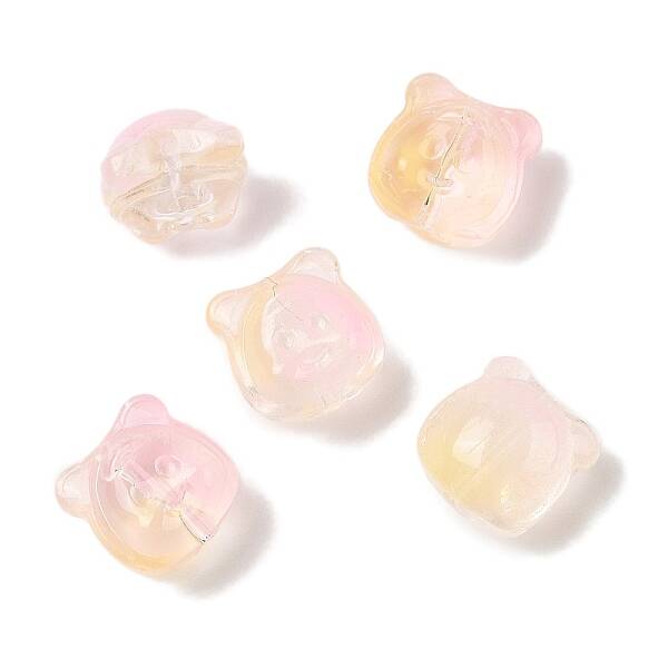 Transparent Spray Paint Glass Beads