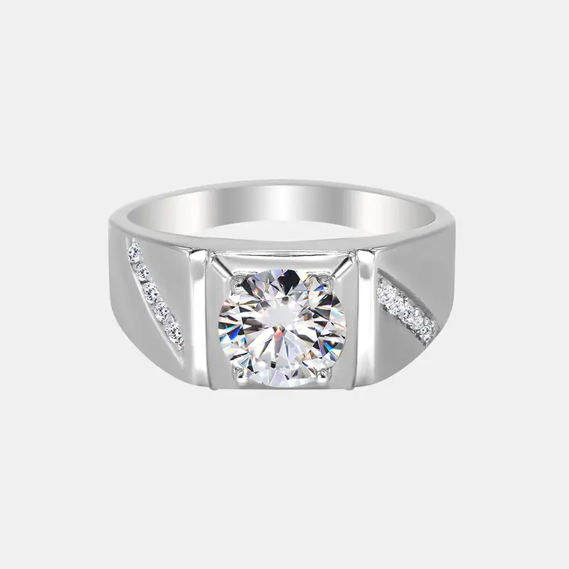 【#272】2CT SYNTHETIC MOISSANITE RING – Elegant Jewelry for Women, Ideal for Anniversary/Birthday