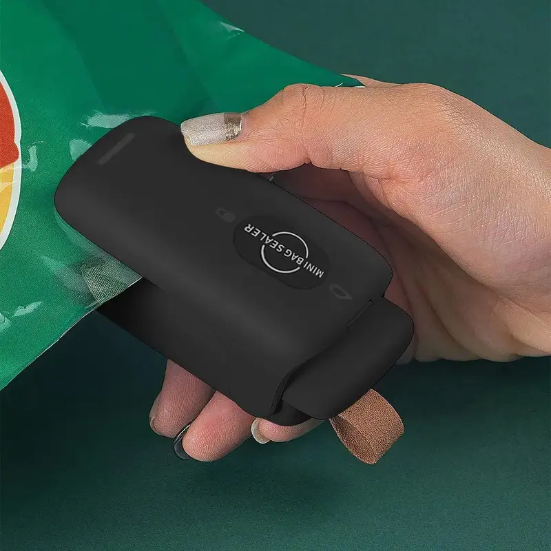 Portable Electronic Vacuum Sealer, Batteries Required Mini Handheld Plastic Sealer, Suitable For Thin Plastic Bags