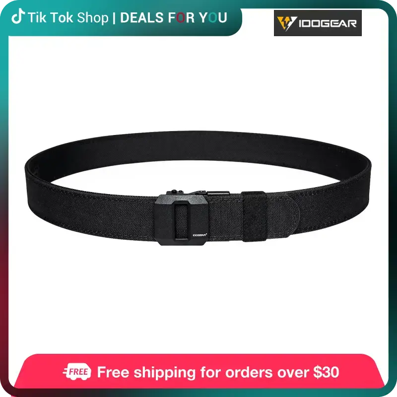[BestDeals] IDOGEAR 1.5 Ratchet Nylon Sport Belts Quick Adjustment Buckle CCW Belts 3430