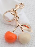 Cute Cherry Design Keychain, Fashionable Charms Keychain for Women & Girls, Trendy All-match & Exquisite Keychain for Birthda...