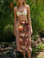 100% Voile Floral Sarongs Assorted Styles for Summer Beachwear Lightweight Breathable Cover-Up Scarf 71\