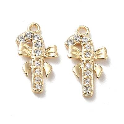 Brass Micro Pave Cubic Zirconia Pendants