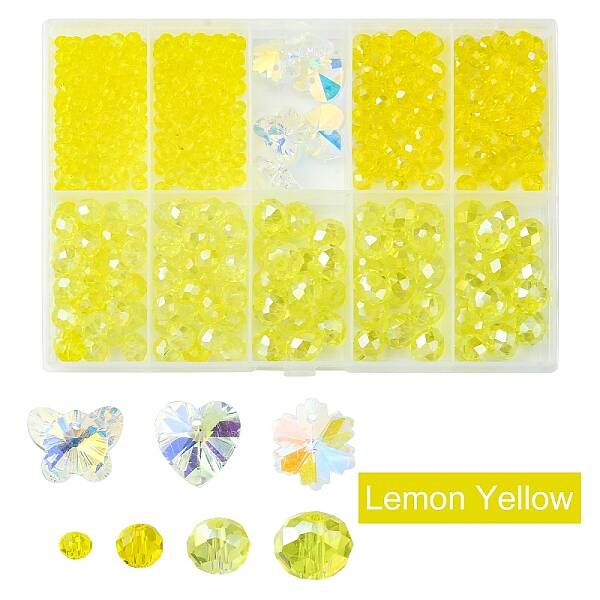 DIY Glass Beads & Charms Jewelry Making Finding Kit