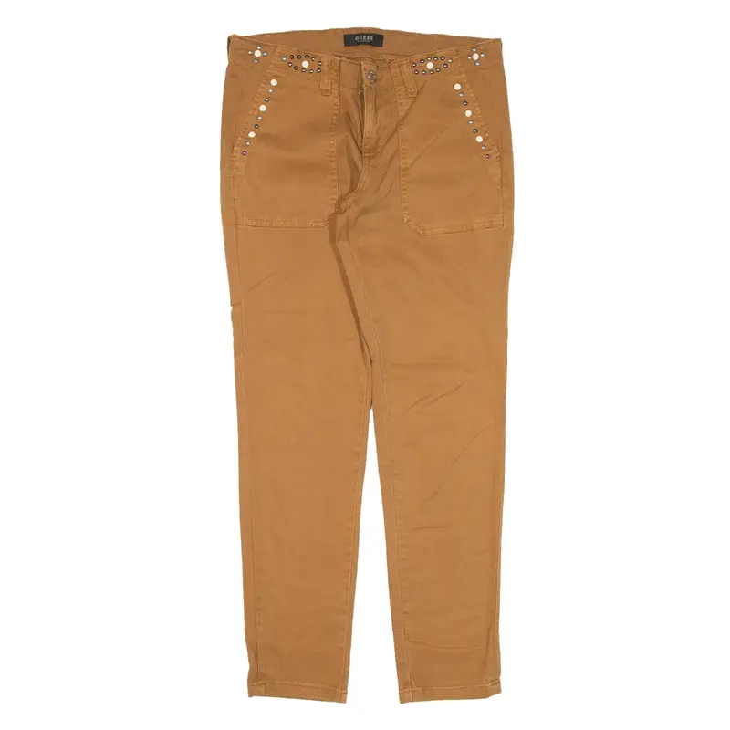 GUESS Trousers Brown Slim Tapered Womens W30 L28