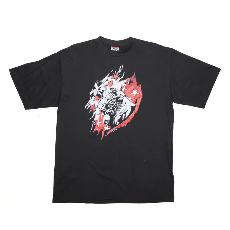 CLIQUE Bull Black Short Sleeve T-Shirt Mens XL