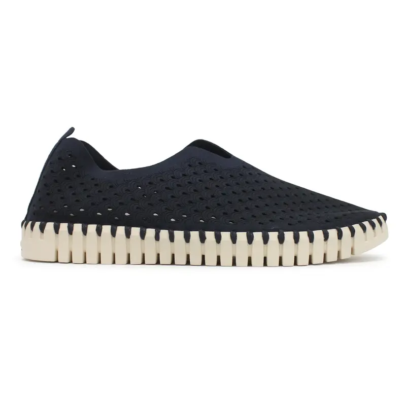 Ilse Jacobsen Tulip 3275 Textile Women's Slip On Shoes - Dark Indigo - Size:US 9 Women