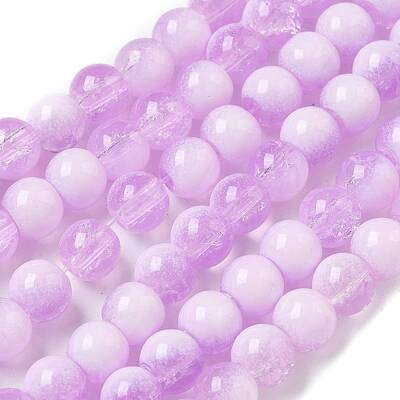 Crackle Glass Beads Strands