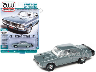 1971 Dodge Dart Swinger 340 Special Light Gunmetal Gray Metallic with Black Tail Stripe \