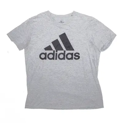 ADIDAS Sports Grey Short Sleeve T-Shirt Mens L
