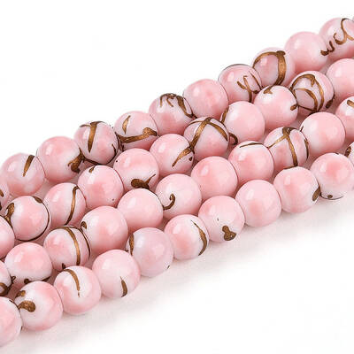 Baking Painted Glass Beads Strands