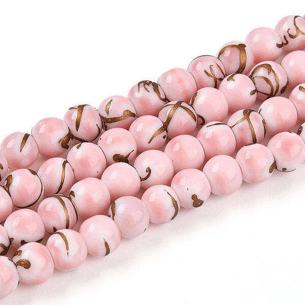 Baking Painted Glass Beads Strands