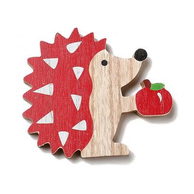 Autumn Single Face Printed Wood Cabochons
