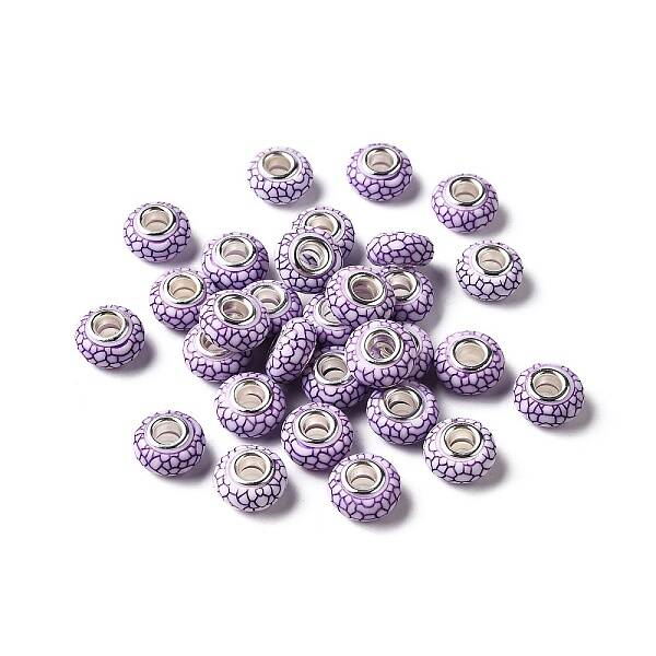 Opaque Resin European Beads