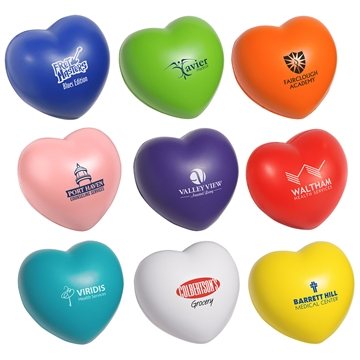150 Custom Valentine Heart - Stress Reliever - Polyurethane