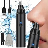 1 Set Electric Nose Hair Trimmer, Black USB Charging Painless Nose Hair Shaver, Personal Care Accessories for Men & Women, Ha...