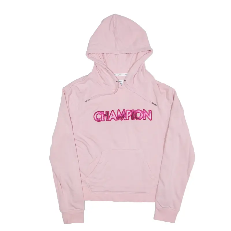 CHAMPION Hoodie Pink Pullover Womens S