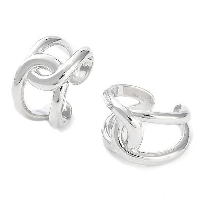 Brass Knot Open Cuff Rings for Women