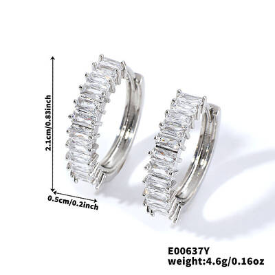 Vintage Retro Chic Sparkling Diamond Earrings for Casual Fashion Statement