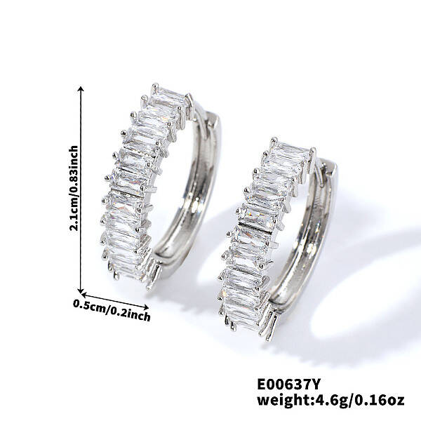 Vintage Retro Chic Sparkling Diamond Earrings for Casual Fashion Statement