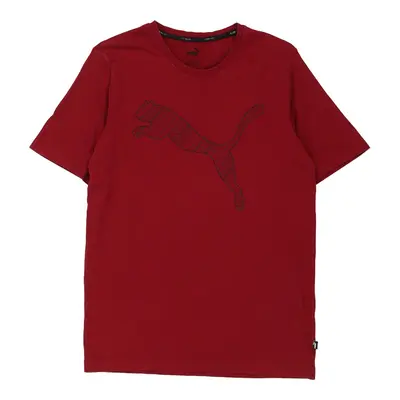 Puma T-Shirt - Small Burgundy Cotton