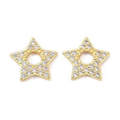 Brass Micro Pave Cubic Zirconia Pendants