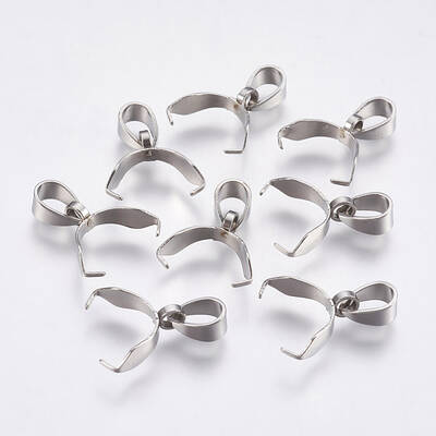 Tarnish Resistant 201 Stainless Steel Pinch Bails