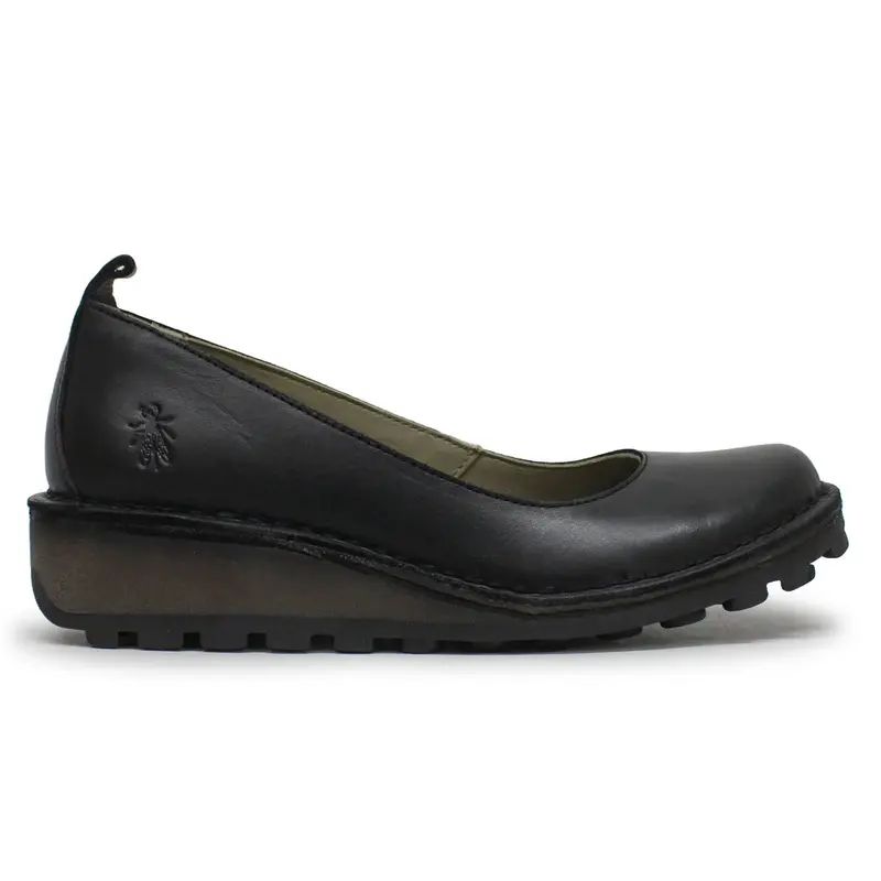 Fly London MEWI121FLY Rug Leather Women's Comfort Shoes - Black - Size:US 6-6.5 Women