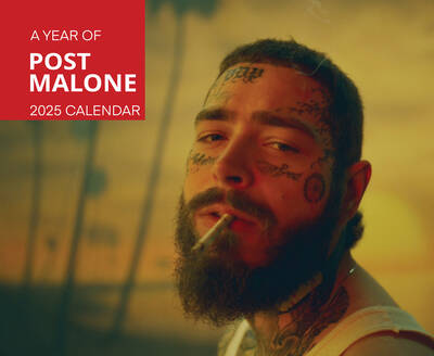 Post Malone Calendar - 2024 Calendar, Wall Calendar 2024, Planner 2024