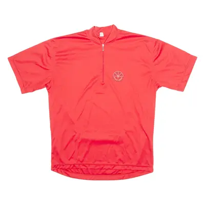 BIKE MEET Cycling Mens Jersey Red 1/4 Zip XL