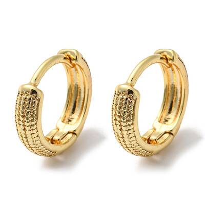 Brass Hollow Hoop Earrings