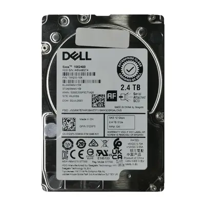 01D0F5 Dell 2.4TB 10000RPM SAS 12Gb/s 512e 2.5-inch Hard Drive