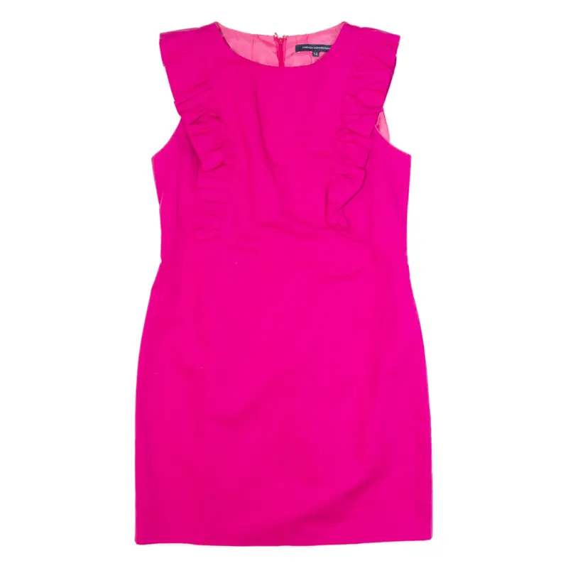 FRENCH CONNECTION Womens Pencil Dress Pink Sleeveless Short UK 14