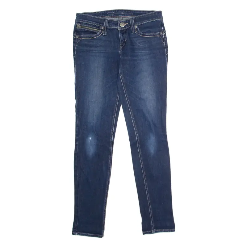 LEVI'S Low Rise Womens Jeans Blue Regular Skinny Stone Wash W28 L32