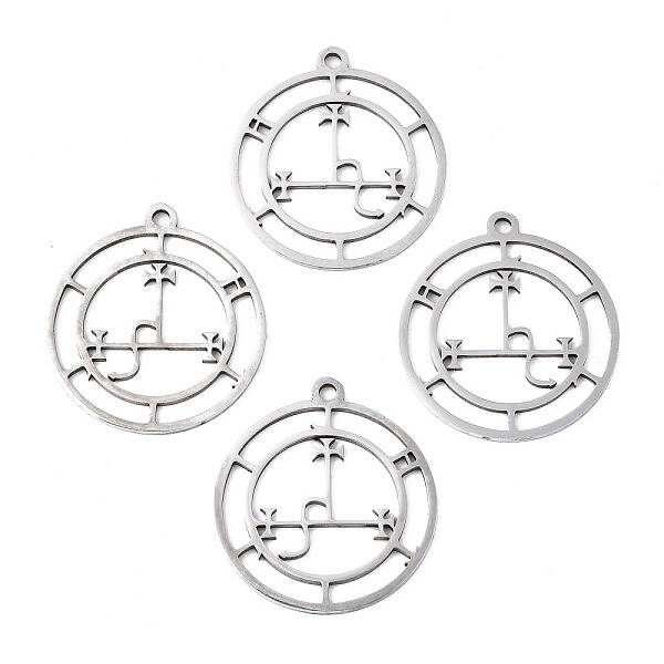 Non-Tarnish 201 Stainless Steel Sigil of Lilith Pendants