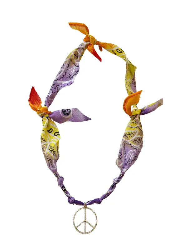 Necklace Good Jaune V Good Jaune Viole Arc-En-Ciel | Color: ARC EN CIEL | Size: U