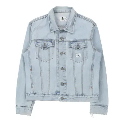 Calvin Klein Jeans Denim Jacket - Medium Blue Cotton Blend